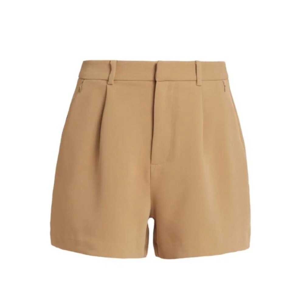 REVOLVE LITA by Ciara NWT Spark Crepe Shorts in Camel Tan Size 16